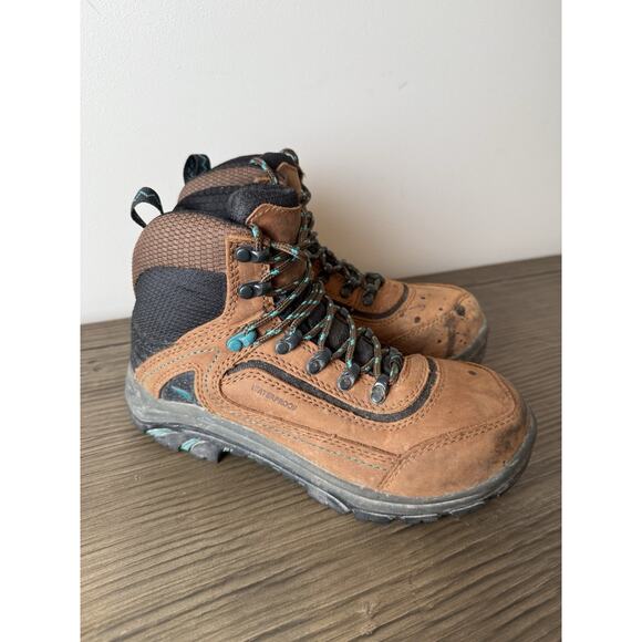 RED WING Tradeswoman 2346 Women's Safety Toe Waterproof Work Boots Brown Sz 6 - Picture 1 of 9